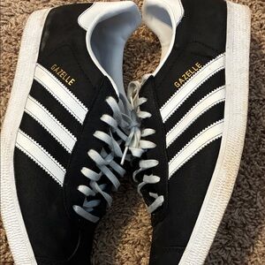 Adidas Gazelle Black White Sneakers
